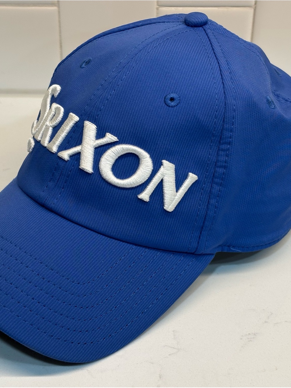 Srixon Golf Hat Blue Adjustable Strapback Performance Baseball Cap Embroider